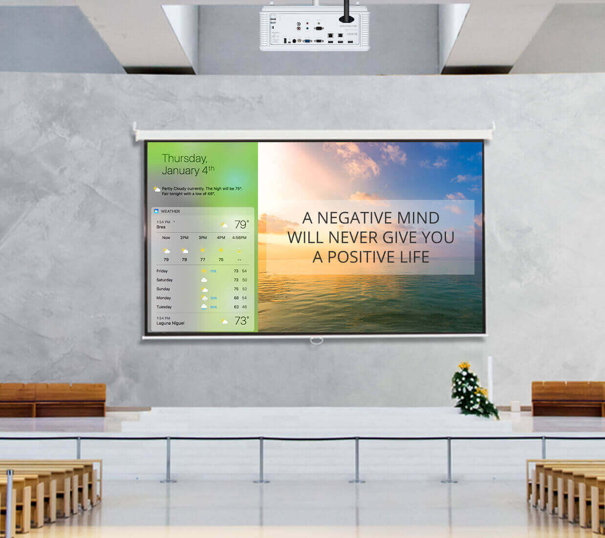 Bright Images in Large Spaces